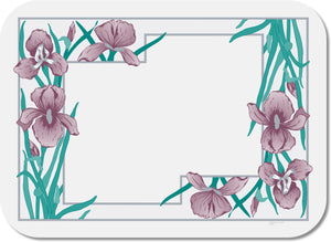 Cubierta desechable para charola patrón Iris Garden 12-3/4" x 16-5/8" paquete con 1000 piezas