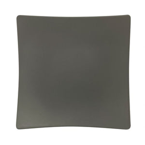 Plato tipo flare Classic Stone Grey de melamina 6" x 6" x 1" profundidad