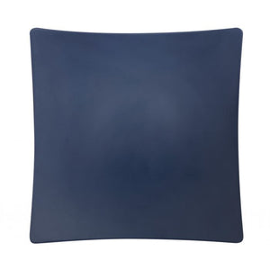 Plato tipo flare Classic Stone Blue de melamina 10" x 10" x 1-3/4" profundidad