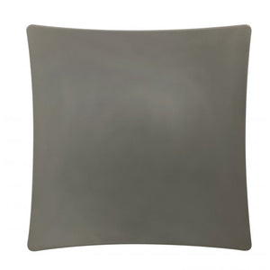 Plato tipo flare Classic Stone Grey de melamina 10" x 10" x 1-3/4" profundidad