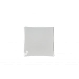 Plato tipo flare de melamina blanco 10" x 1 3/4"