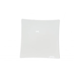 Plato tipo flare de melamina blanco 12 3/8" x 2"