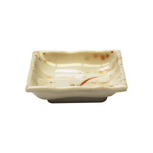 Salsera cuadrada de melamina Gold Orchid 3 oz 4" x 4"