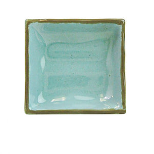 Salsera rectangular ondulada Seaside de melamina 3 oz 4" x 3-3/4" x 1-1/8"