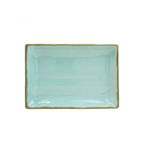 Plato rectangular ondulado Seaside de melamina 12 oz 8-1/2" x 5-3/4" x 1-1/8"