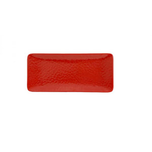 Plato rectangular de melamina 11-1/4" x 5" Pure Red