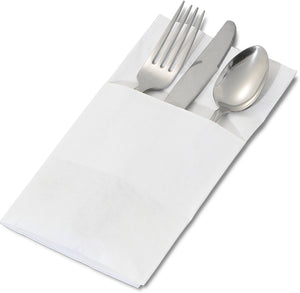 Napkin Pocketfold Recycled 17" x 17" paquete con 1200 piezas blanco