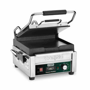 Plancha panini lisa con temporizador 9.75 x 9.25 pulg