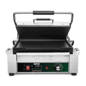 Plancha panini lisa con temporizador programable 14 x 14 pulg