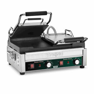 Plancha panini lisa doble 9.75 x 9.25 pulg