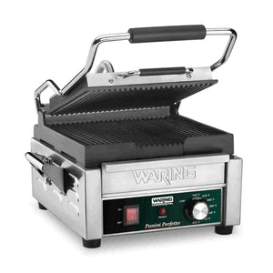 Plancha panini ranurada 9.75 x 9.25 pulg