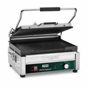 Plancha panini ranurada 14.5 x 11 pulg 208 V