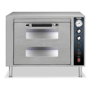 Horno para pizza 18 pulg doble nivel cámara sencilla