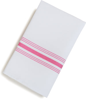 Servilleta Bistro SoftWeave rayada 18" x 22" roja