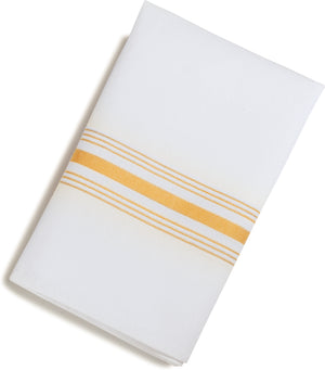 Servilleta Bistro SoftWeave rayada 18" x 22" dorada
