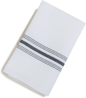 Servilleta Bistro SoftWeave rayada 18" x 22" negra