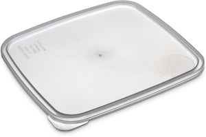Tapa StorPlus ahorradora de espacio de polipropileno para contenedores 2 a 4 qt transparente