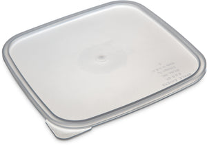 Tapa StorPlus ahorradora de espacio de polipropileno para contenedores 6 a 8 qt transparente