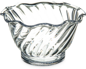 Copa Tulip para postre de SAN 5 oz transparente