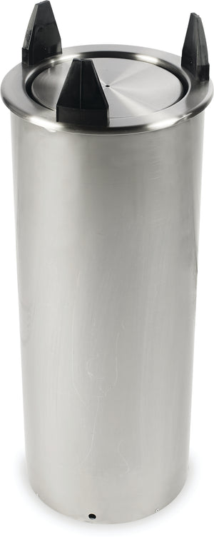 Dispensador empotrable con protector sin calor para platos Dinex platos de 9 1/8" acero inoxidable