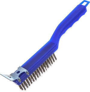 Cepillo Raspador Sparta con Cerdas de Acero Inoxidable 11.38" Azul