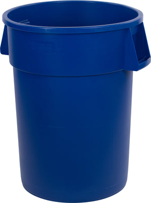 Bote de basura redondo Bronco de plástico 44 galones azul