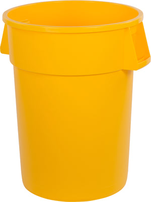 Bote de basura redondo Bronco de plástico 44 galones amarillo