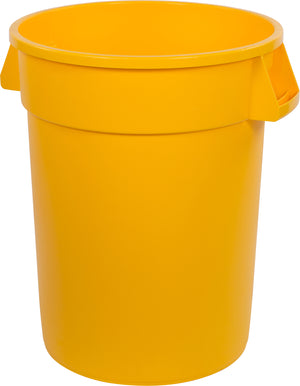 Bote de basura redondo Bronco de plástico 32 galones amarillo