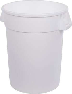 Bote de basura redondo Bronco de plástico 32 galones blanco