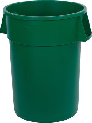 Bote de basura redondo Bronco de plástico 44 galones verde