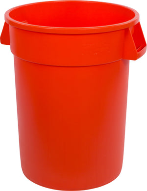Bote de basura redondo Bronco de plástico 32 galones naranja