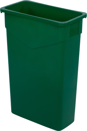 Bote rectangular TrimLine de plástico 23 galones verde