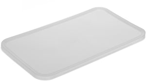 Tapa StorPlus ahorradora de espacio de polipropileno para contenedor 18 qt transparente