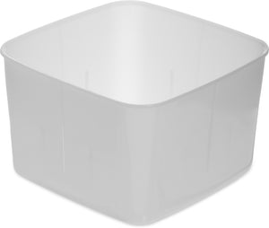 Contenedor ahorrador de espacio StorPlus de polietileno 2 qt blanco