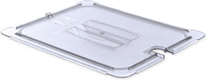 Tapa universal ranurada StorPlus con asa para inserto medio transparente