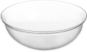 Bowl redondo Pebbled de acrílico 15 qt transparente