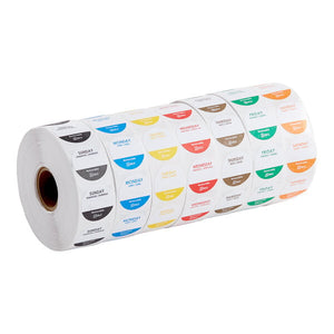 Removable Day of the Week Label Rolls