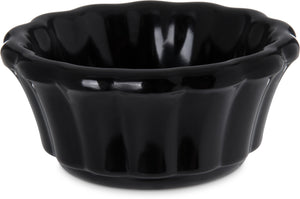 Ramekin para salsa ondulado 2 oz melamina negro