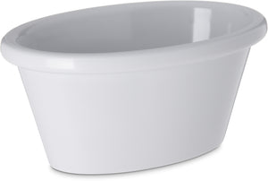 Ramekin para salsa ovalado 4 oz melamina blanco