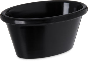 Ramekin para salsa ovalado 4 oz melamina negro