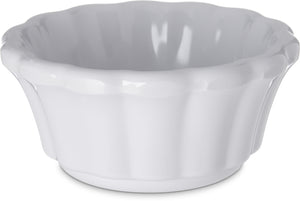 Ramekin para salsa ondulado 3 oz melamina blanco