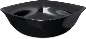 Bowl cuadrado acampanado de melamina 5 qt 12" negro