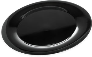 Platón redondo Designer Displayware de melamina con borde ancho 19" negro