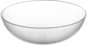 Bowl redondo Pebbled de policarbonato 33 qt transparente
