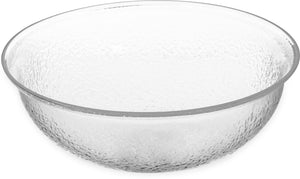 Bowl redondo Pebbled de acrílico 4 qt transparente