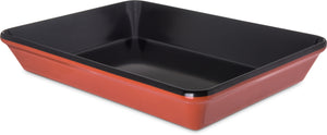 Recipiente Mosaic tipo baker de melamina 4 qt 14" x 9-1/2" negro/terracota