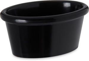 Ramekin para salsa ovalado 2 oz melamina negro