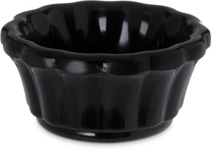 Ramekin para salsa ondulado 1 oz melamina negro