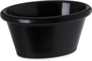 Ramekin para salsa ovalado 3 oz melamina negro