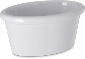 Ramekin para salsa ovalado 2 oz melamina blanco
